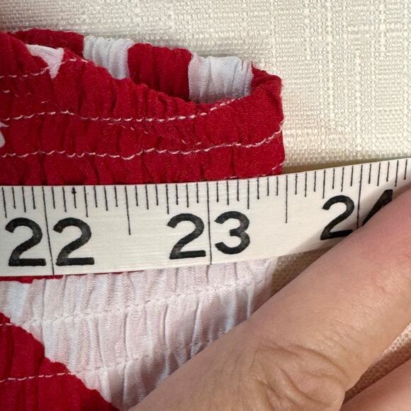 LANE BRYANT‎ Smocked-Bodice Midi Dress Women's 26 Bold Fit & Flare Modern Preppy - Picture 12 of 13